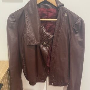 Women's Brown Leather Jacket